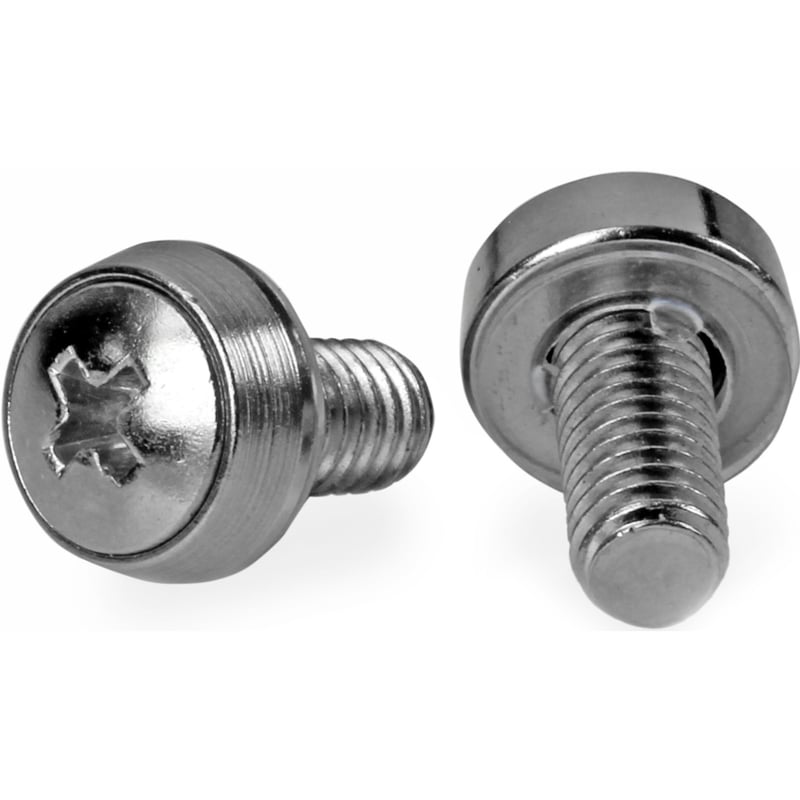 StarTech.com M6 x 12mm - Screws - 100 Pack - M6 Mounting Screws for Server Rack & Cabinet - Thumbnail 1