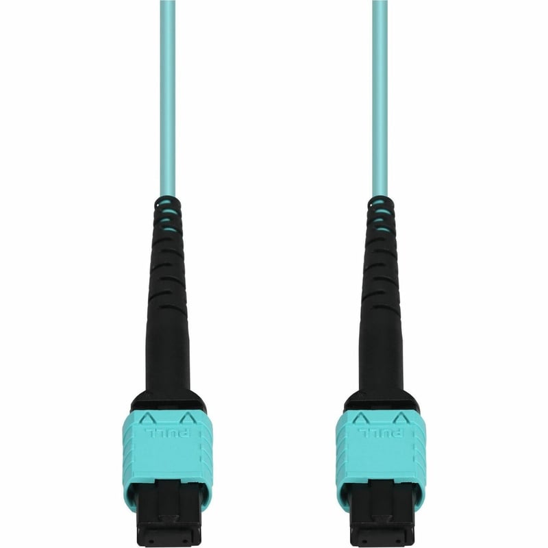 AddOn 23m MPO/UPC to MPO/UPC Aqua OM4 OFNR (Riser-Rated) 12-Strand Fiber Patch Cable - Thumbnail 1