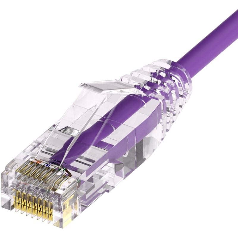 UNC CAT6A SLIM PATCH CABLE 25 FT PURPLE