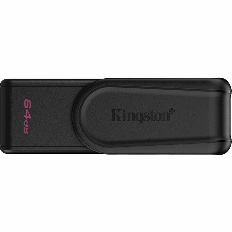64GB PORTABLE USB 3.2 GEN 1 DATATRAVELER EXODIA S BLACK/BLACK - Thumbnail 3