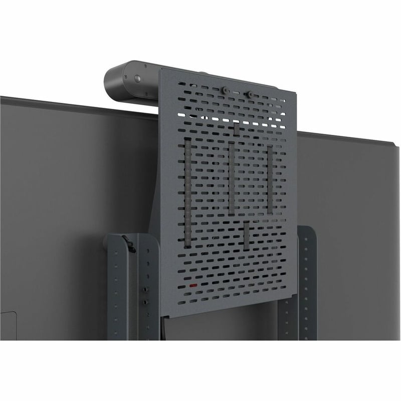 Heckler Design Mounting Panel for Camera, Video Conferencing Camera, Power Adapter, PTZ Camera, Video Bar, Sound Bar Speaker, Power Strip - Black Gray - Thumbnail 4