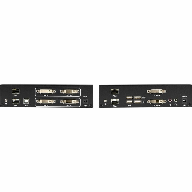 Black Box KVX Series KVM Extender Kit over Fiber - DVI-D, USB 2.0, Serial, Audio, Local Video - Thumbnail 3