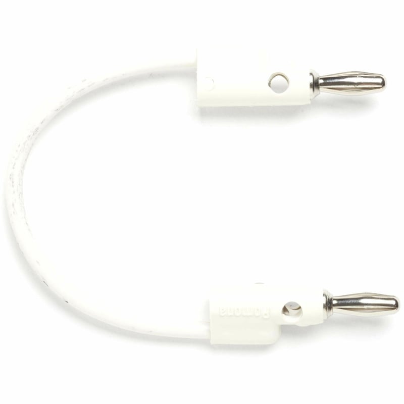 Pomona Banana Plug Patch Cord (White)