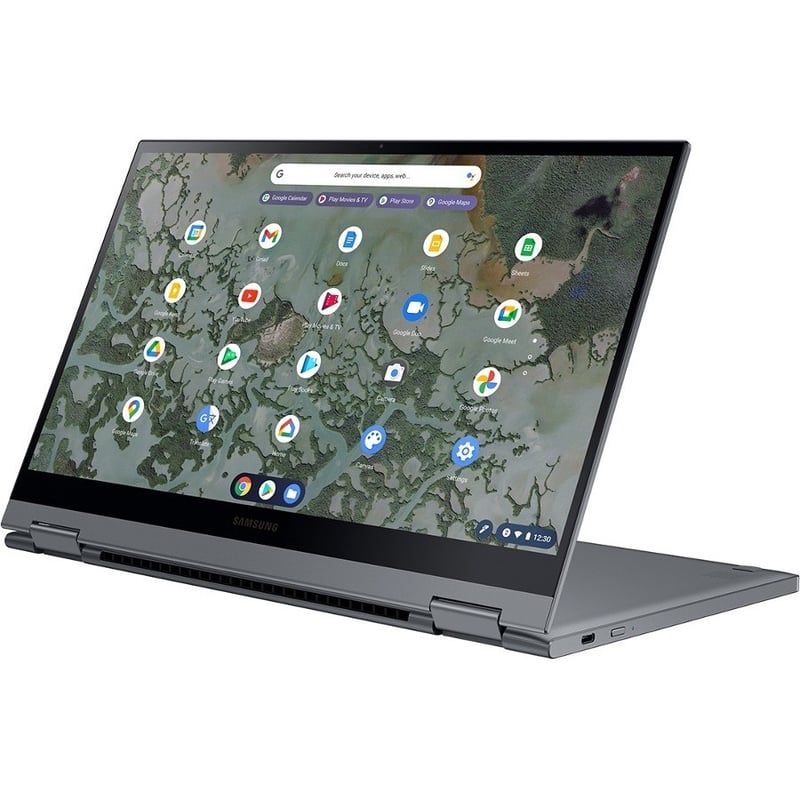 Samsung Galaxy Chromebook 2 XE530QDA-KB1US 13.3" Touchscreen Convertible 2 in 1 Chromebook - Full HD - 1920 x 1080 - Intel Core i3 10th Gen i3-10110U 2.10 GHz - 8 GB Total RAM - 8 GB On-board Memory - 128 GB SSD - Mercury Gray - Thumbnail 4