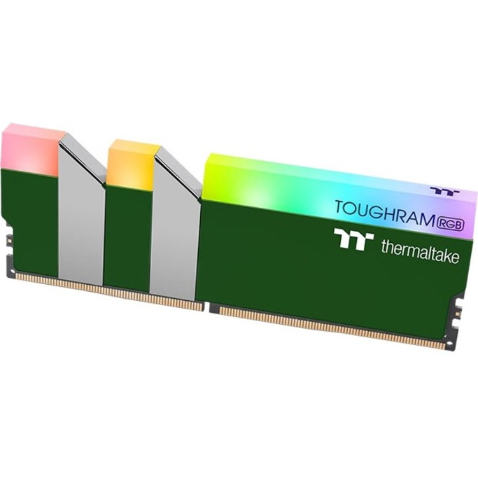 Thermaltake TOUGHRAM RGB Memory DDR4 3600MHz 16GB (8GB x2)-Racing Green - Thumbnail 2