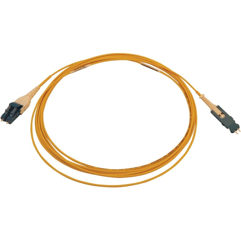 Eaton Tripp Lite Series 40/100/400G Singlemode 9/125 OS2 Fiber Optic Cable (Duplex SN-UPC to Duplex LC-UPC M/M), LSZH, Yellow, 5 m (16.4 ft.) - Thumbnail 2