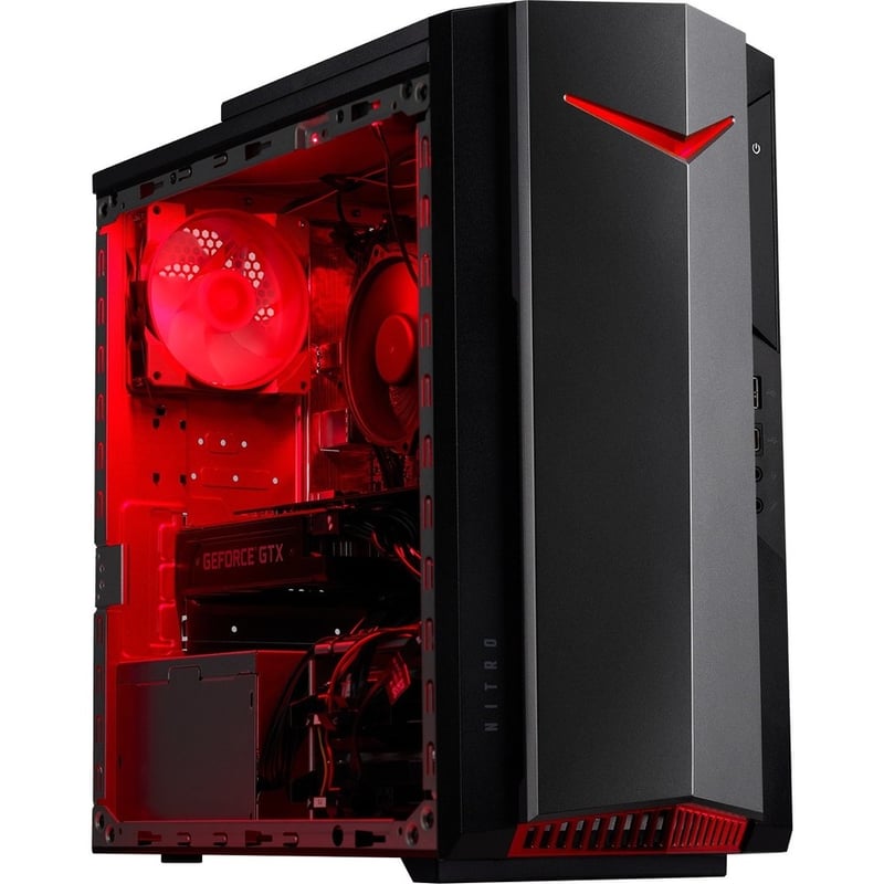 Acer Nitro N50-640-UR12 Gaming Desktop Computer - Intel Core i5 12th Gen i5-12400F Hexa-core (6 Core) 2.50 GHz - 16 GB RAM DDR4 SDRAM - 1 TB HDD - 512 GB PCI Express SSD - Thumbnail 2