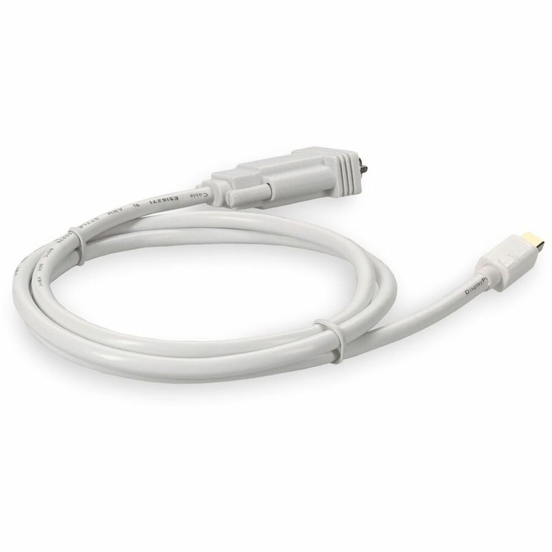 AddOn 5-Pack of 3ft Mini-DisplayPort 1.1 Male to VGA Male White Cables For Resolution Up to 1920x1200 (WUXGA) - Thumbnail 5