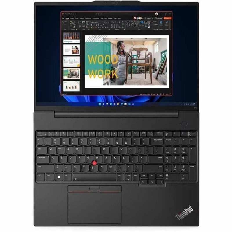 Lenovo ThinkPad E16 Gen 1 21JN0040US 16" Touchscreen Notebook - WUXGA - 1920 x 1200 - Intel Core i5 13th Gen i5-1335U Deca-core (10 Core) 1.30 GHz - 16 GB Total RAM - 8 GB On-board Memory - 512 GB SSD - Graphite Black - Thumbnail 2