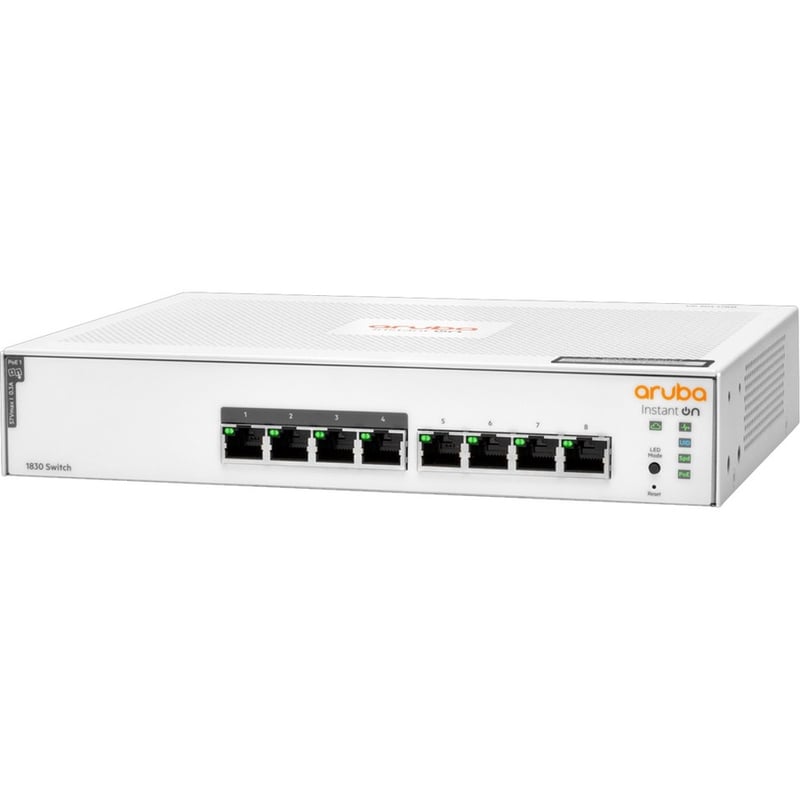 HPE Instant On 1830 8G 4p Class4 PoE 65W Switch - Thumbnail 2