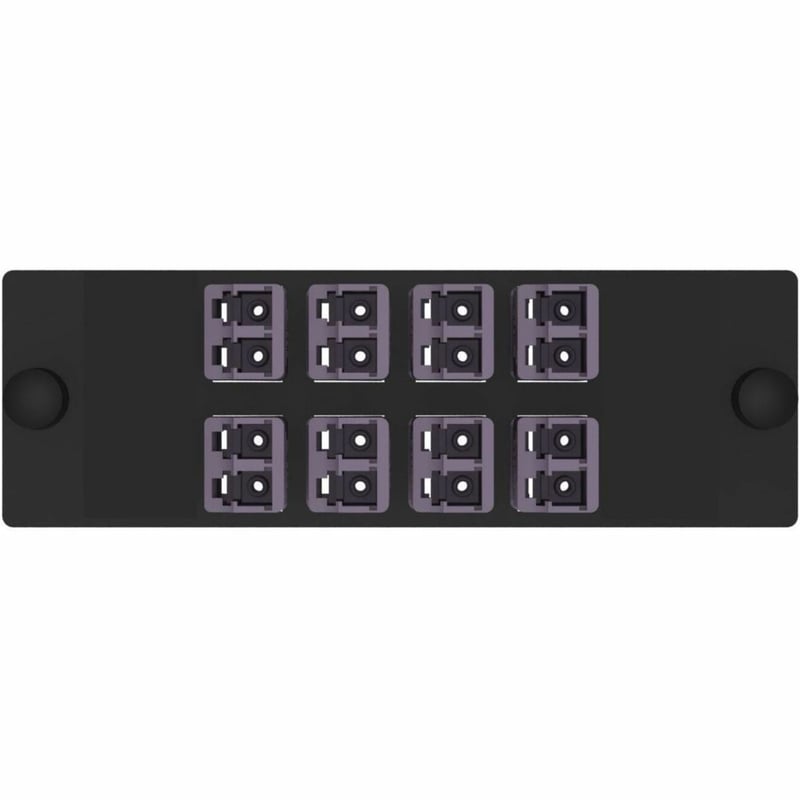 Panduit Opticom Keyed G-Violet/Non-Keyed FAP, OM4, 8 LC Duplex