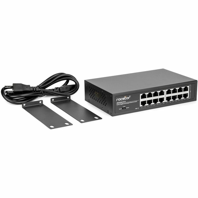 Rocstor JetConnect JC16 Unmanaged 16-Port Gigabit Switch - Thumbnail 2
