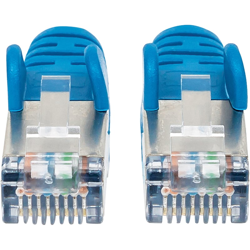 AUGMENTED CATEGORY 6, CAT6A S/FTP PATCH CABLE, 10 FT, BLUE COPPER, 26 AWG, SNAG - Thumbnail 4