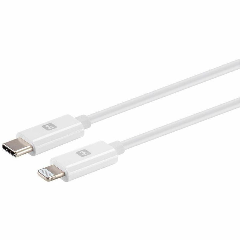 MONOPRICE USB C TO LIGHTNING CABLE - 1.5 FEET - WHITE ( MFI CERTIFIED ) FAST CHA - Thumbnail 2