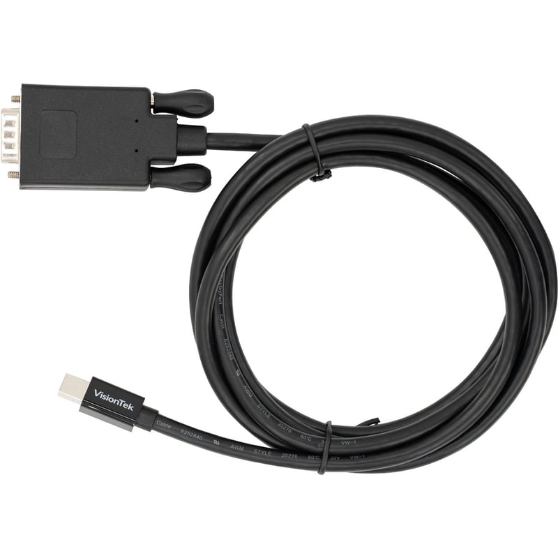 VisionTek Mini DisplayPort to VGA 2 Meter Cable (M/M) - Thumbnail 3
