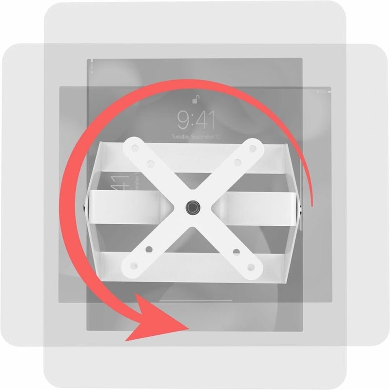 CTA Digital VESA Compatible Desk or Wall Mount with Full Rotation (White) - Thumbnail 4