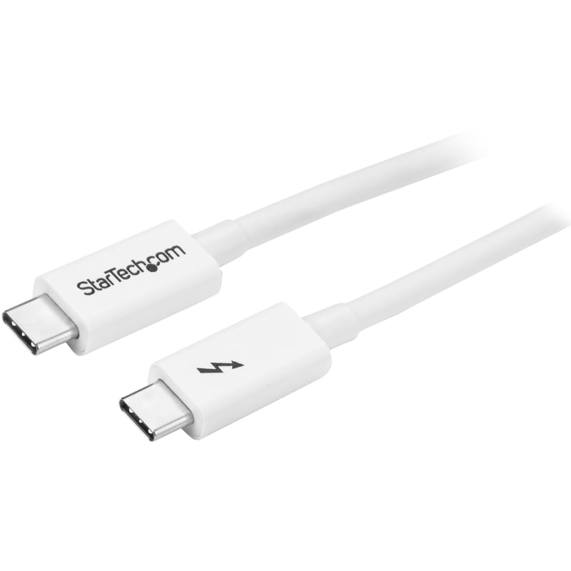 StarTech.com 3.3ft (1m) Thunderbolt 3 Cable, 20Gbps, 100W PD, 4K Video, Thunderbolt-Certified, Compatible w/ TB4/USB 3.2/DisplayPort - Thumbnail 1