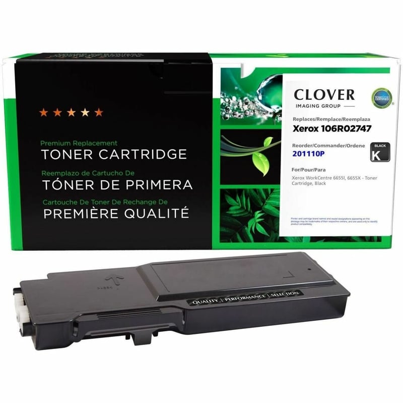Clover Imaging Remanufactured Black Toner Cartridge for Xerox 106R02747 - Thumbnail 1