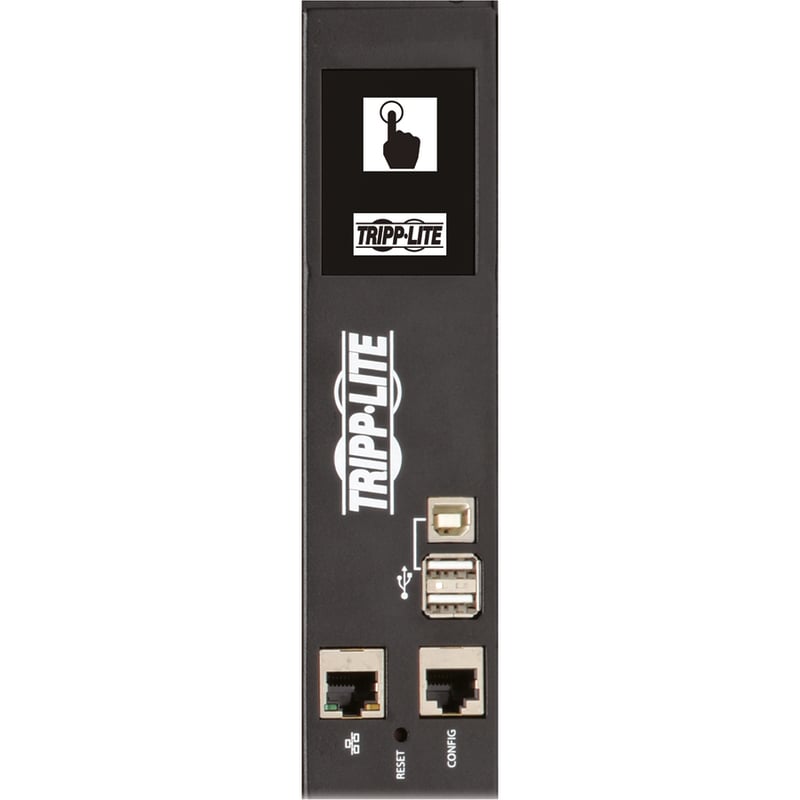 Tripp Lite by Eaton 10kW 200-240V 3PH Monitored PDU - LX Interface, Gigabit, 48 Outlets, IEC-309 30A Blue Input, LCD, 1.8 m Cord, 0U 1.8 m Height, TAA - Thumbnail 2