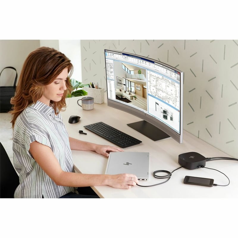 HP USB-C ESSENTIAL DOCK G5 SUPERSPEED - Thumbnail 4