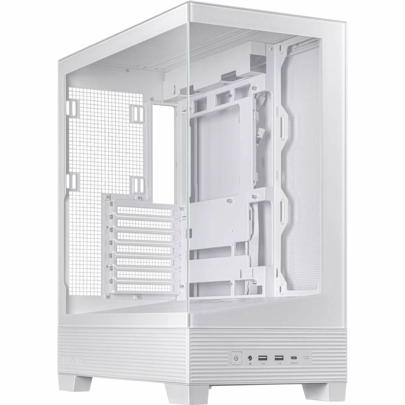 ASUS A31 WHITE ATX MID-TOWER GAMING CASE DUAL-SIDED TEMPERED - Thumbnail 1