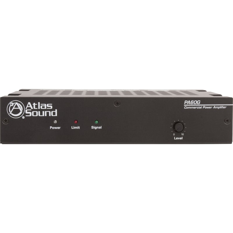 AtlasIED PA60G Amplifier - 60 W RMS - 1 Channel - Black - Thumbnail 1