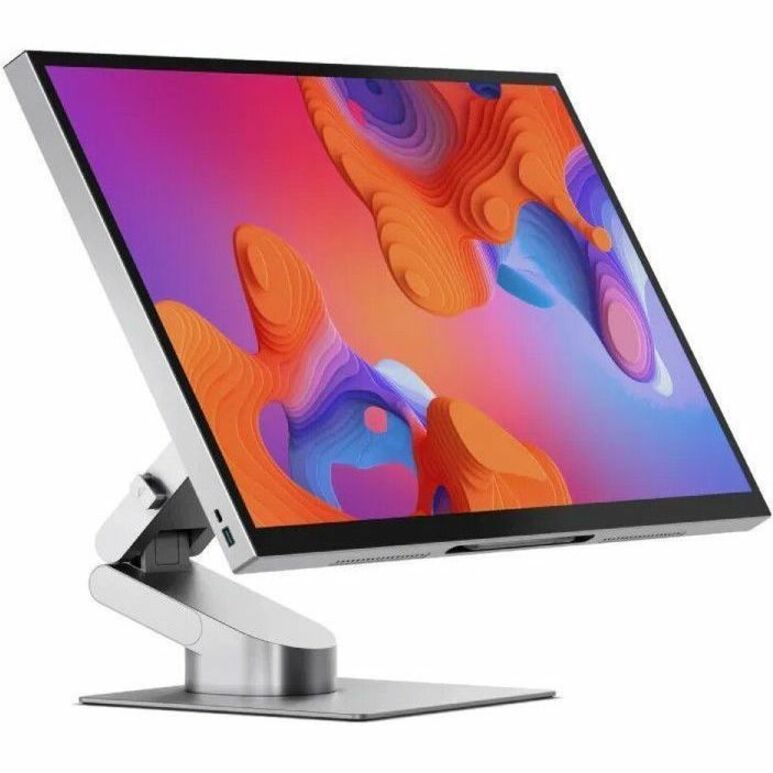 ASPEKT 32 4K UHD GLOSS DOCKING TOUCH MONITOR SILVER NO STAND - Thumbnail 2