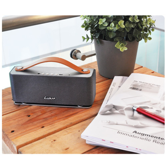 LUXA2 Groovy Portable Bluetooth Speaker System - 5 W RMS - Silver - Thumbnail 3