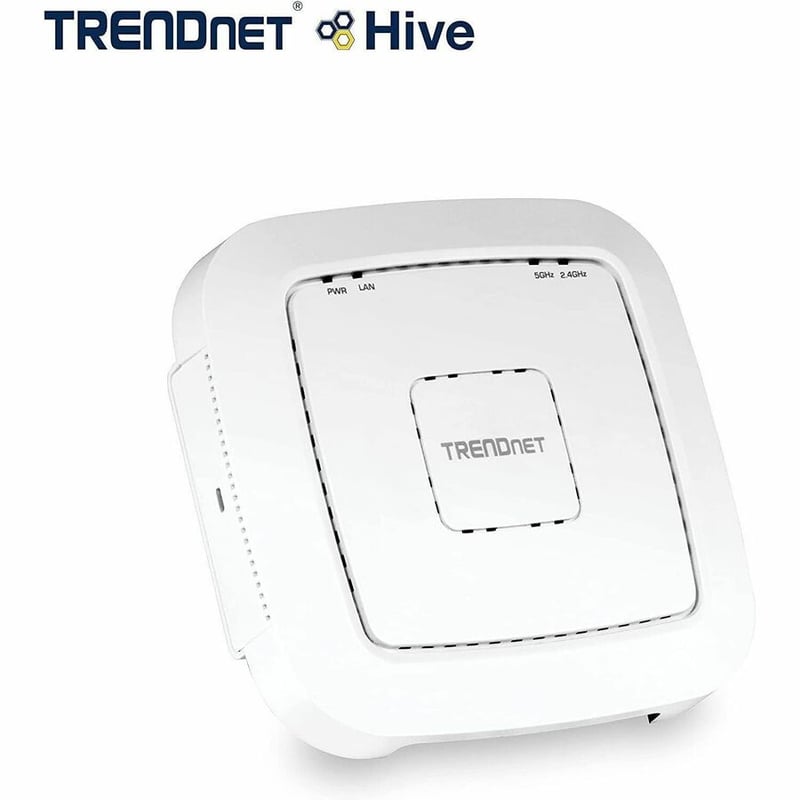 TRENDnet AC1200 Dual Band PoE Indoor Access Point, MU-MIMO, 867 Mbps WiFi AC, 300 Mbps WiFi N Bands, Client Bridge, Repeater Modes, Gigabit PoE LAN Port, Captive Portal For Hotspot, White, TEW-821DAP - Thumbnail 3