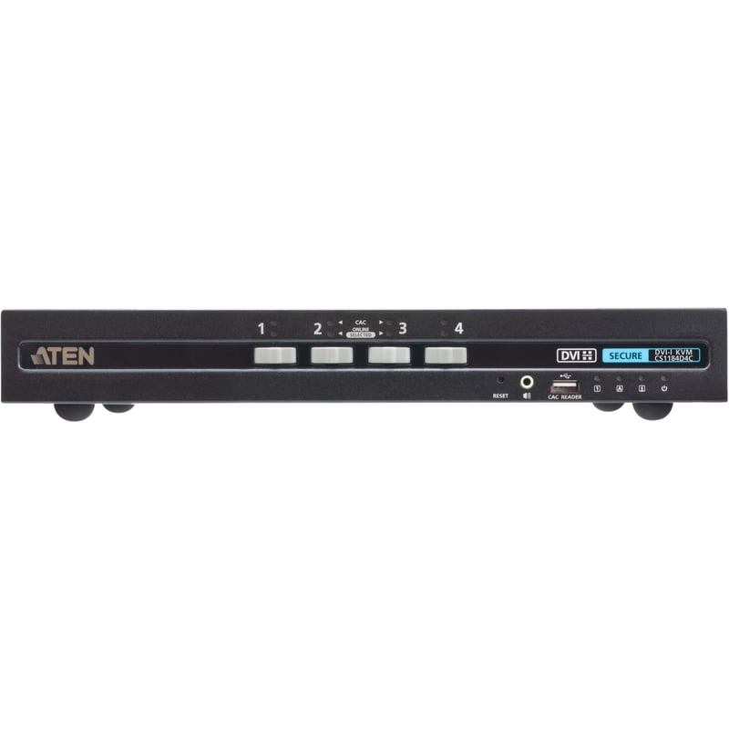 ATEN 4-Port USB DVI Secure KVM Switch with CAC (PSD PP v4.0 Compliant) - Thumbnail 1