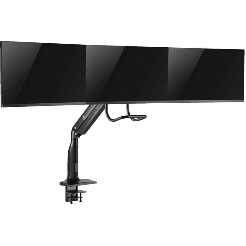 Tripp Lite by Eaton Safe-IT Precision-Placement Triple-Display Desk Clamp/Grommet with premium gas spring arm and Antimicrobial Tape for 17" to 32" Displays - Thumbnail 2
