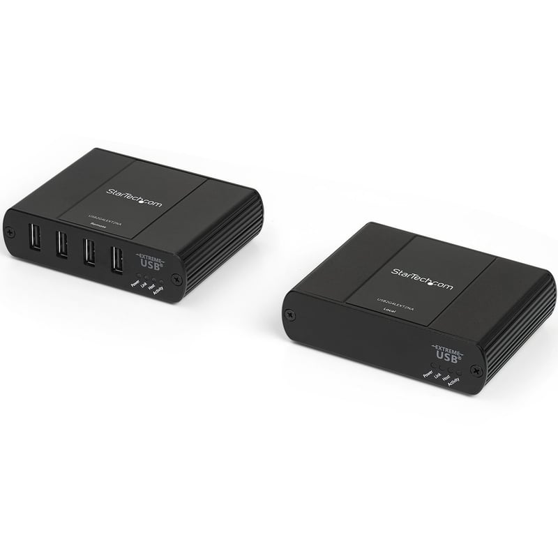 StarTech.com 4 Port USB 2.0 Extender over Ethernet/IP Network Hub - up to 330ft (100m) - USB over Gigabit LAN or Direct Cat5e/Cat6 Cable - Thumbnail 1