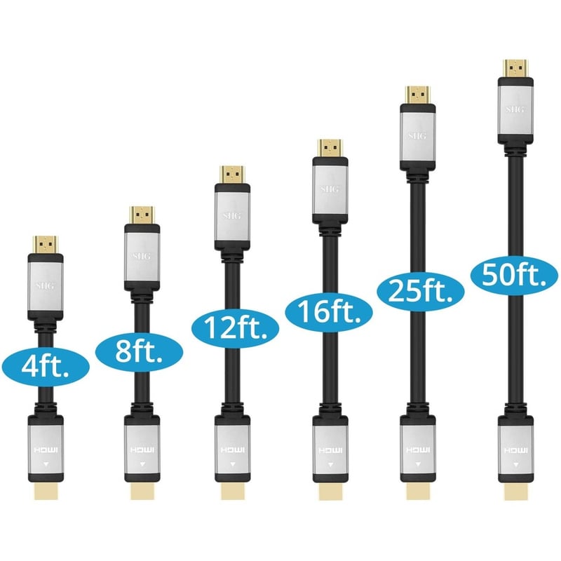 SIIG 4K High Speed HDMI Cable - 4ft - Thumbnail 4