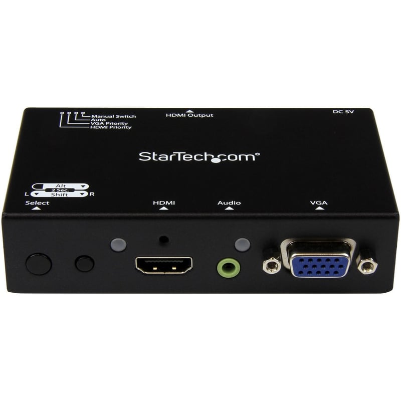 StarTech.com 2x1 HDMI + VGA to HDMI Converter Switch w/ Automatic and Priority Switching " 1080p - Thumbnail 2