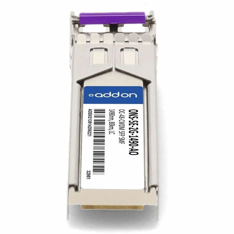 AddOn Cisco&reg; ONS ONS-SE-2G-1490 Compatible OC-48-CWDM SFP Transceiver (SMF, 1490nm, 80km, LC, -10 to 85C) - Thumbnail 4
