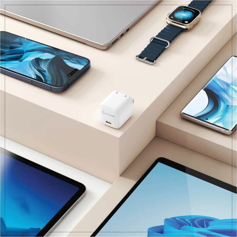 ALOGIC 30W MINI GAN WALL CHARGER 1X USB C OUTPUT WHITE US - Thumbnail 5
