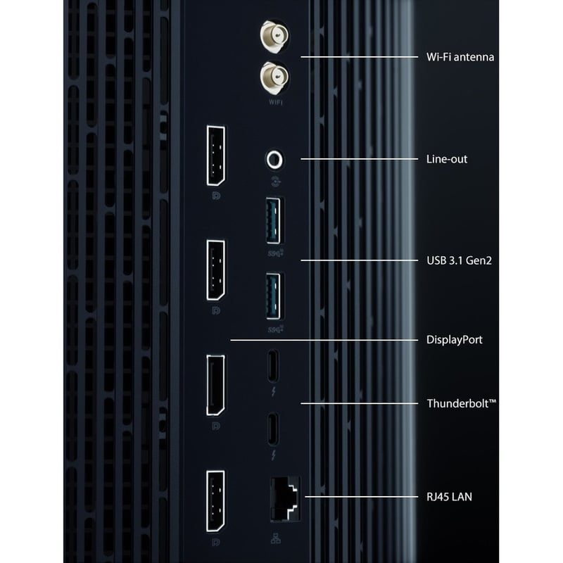 Asus ProArt PA90 PA90-M7021ZN Desktop Computer - Intel Core i7 9th Gen i7-9700K - 16 GB - 1 TB HDD - 512 GB SSD - Mini PC - Midnight Blue - Thumbnail 5