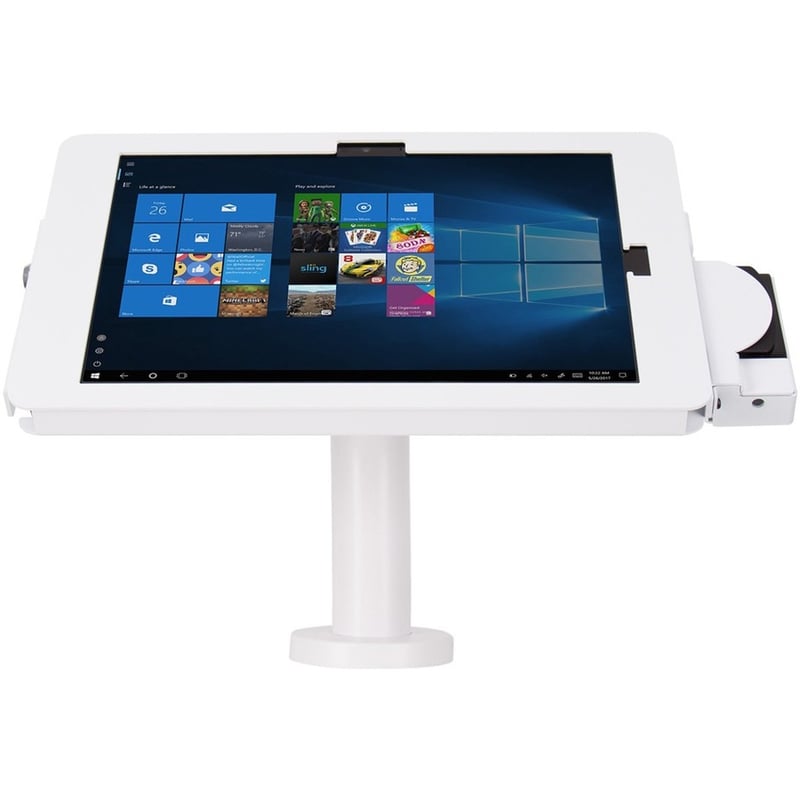 The Joy Factory Elevate II Counter Mount for Tablet PC, Card Reader - White - Thumbnail 5