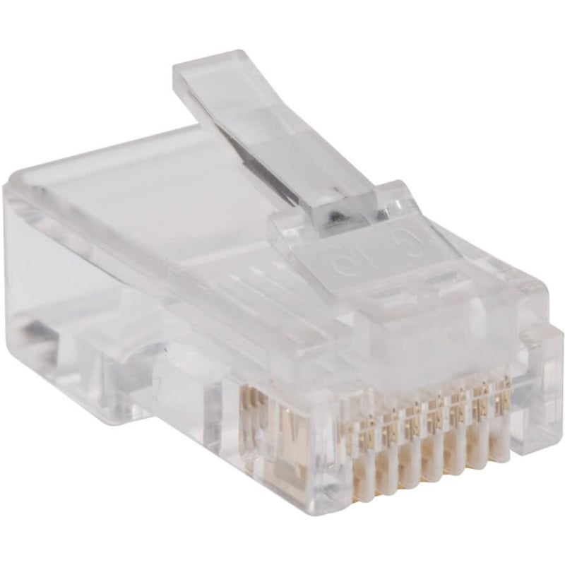 Tripp Lite by Eaton RJ45 for Flat Solid / Standard Conductor 4-Pair Cat5e Cat5 Cable 100 Pack - Thumbnail 1