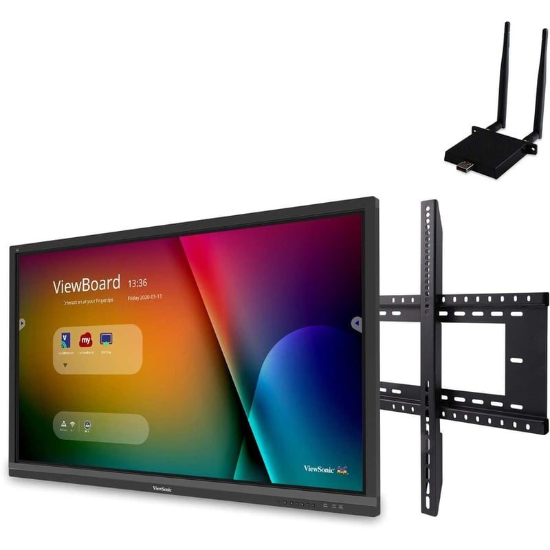 ViewSonic ViewBoard IFP6550-E1 - 4K Interactive Display with WiFi Adapter and Fixed Wall Mount - 350 cd/m2 - 65" - Thumbnail 2
