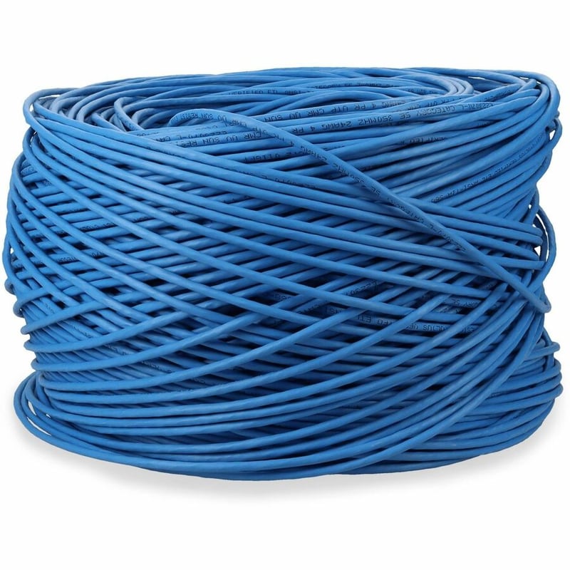 AddOn 1000ft Non-Terminated Blue CAT 5E PVC Bulk Cable - Thumbnail 5