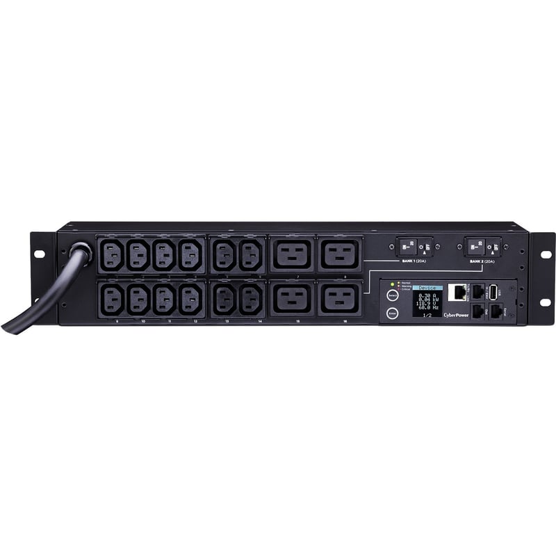 CyberPower PDU31008 Single Phase 200 - 240 VAC 30A Monitored PDU - Thumbnail 1