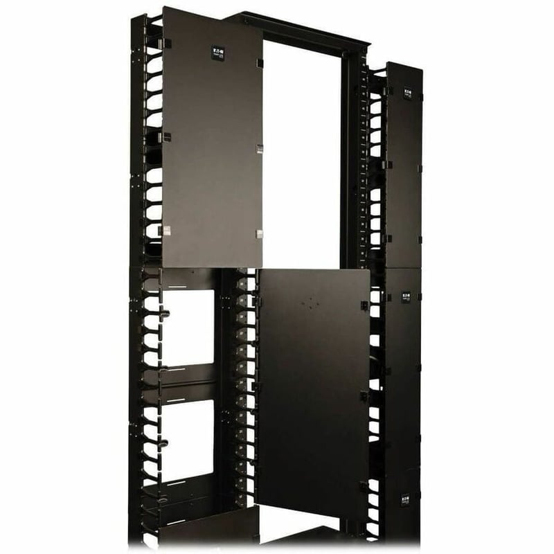 VERTICAL CABLE MANGER 6 FEET OPENFRAME RACK 12IN WD FINGER DUCT - Thumbnail 2