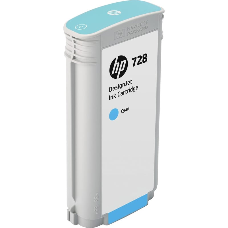 HP 728 (F9J67A) Original Inkjet Ink Cartridge - Cyan - 1 Each - Thumbnail 2