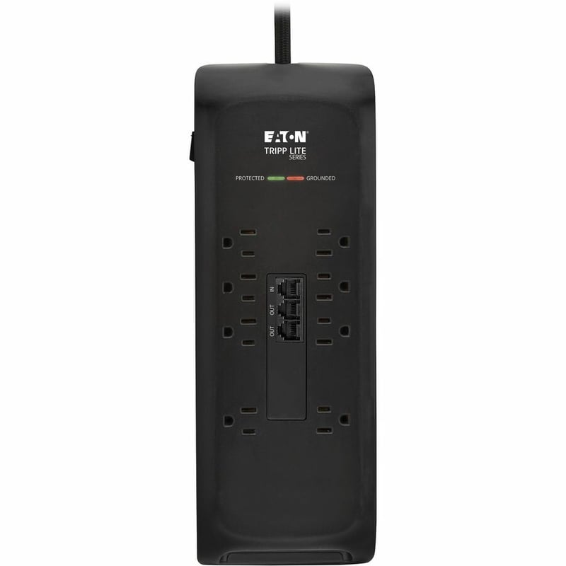 8-OUTLET SURGE PROTECTOR 5-15R 2400J TEL/MODEM 8 FT. BRAIDED CORD - Thumbnail 2