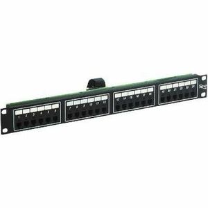ICC Voice 6P2C Patch Panel with Female Telco in 24 Ports and 1 RMS - Thumbnail 1