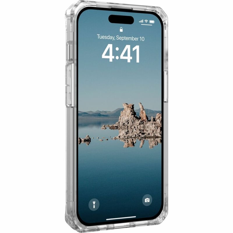 Urban Armor Gear Plyo iPhone 15 Case - Ice/Silver - Thumbnail 4