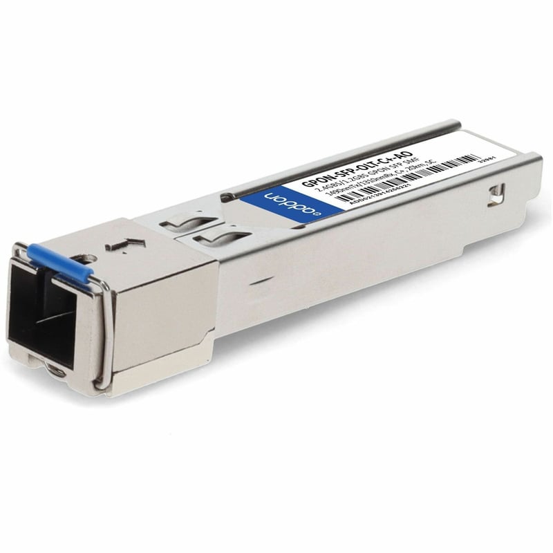 AddOn MSA and TAA GPON OLT SFP C+ Transceiver (1490nmTx/1310nmRx, 2.5Gbps/1.25Gbps, 32dBm, SC) - Thumbnail 1