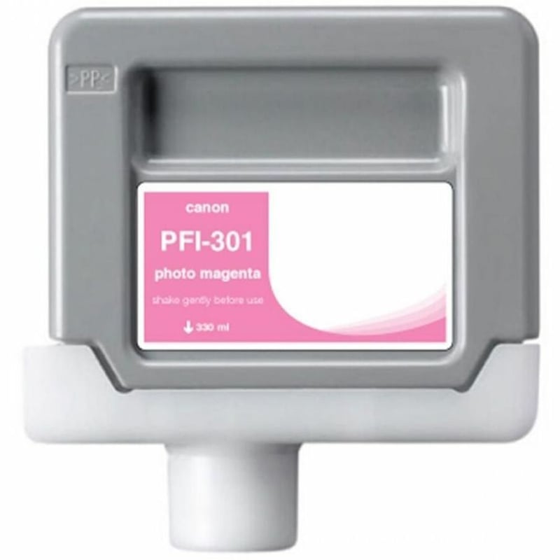 WF Non-OEM New Photo Magenta Wide Format Ink Cartridge for Canon PFI-301 (1491B001AA) - Thumbnail 1