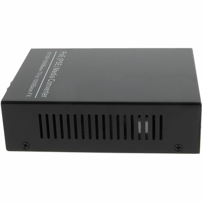 AddOn 10/100/1000Base-TX(RJ45) to 1000Base-SX(ST) MMF 850nm 550m POE Media Converter With EUR Standard Power Supply - Thumbnail 2